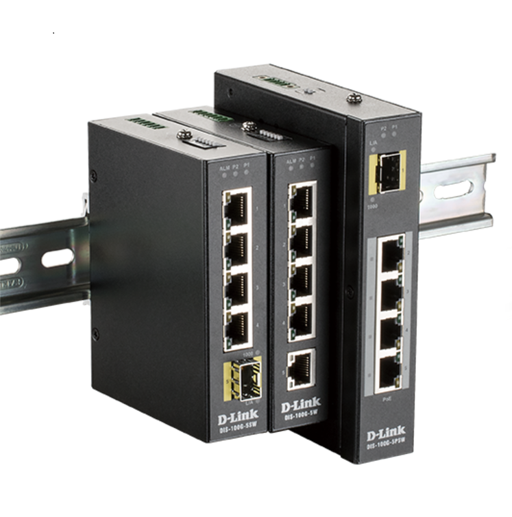 D-Link DIS-100G-6S 4-port Gigabit Industrial Switch